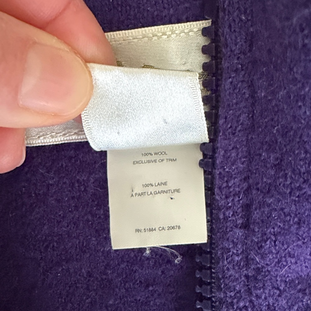 Vintage Patagonia boiled wool zip-neck pullover size M - Picture 3 of 6